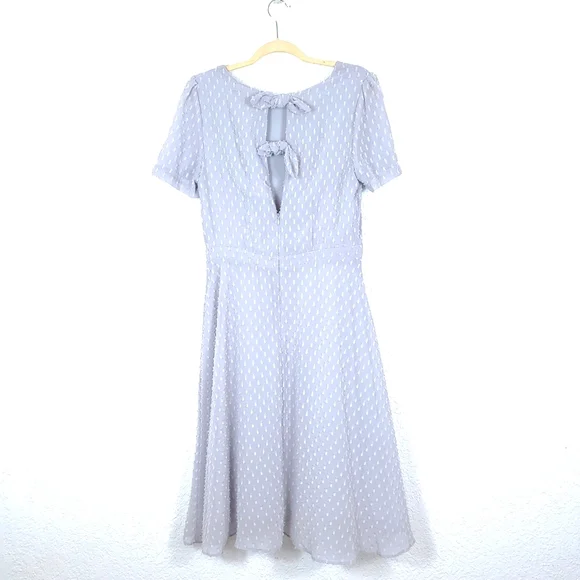 Anthropologie Sunday In Brooklyn Georgiana Bows Textured Mini Dress - Picture 10 of 12